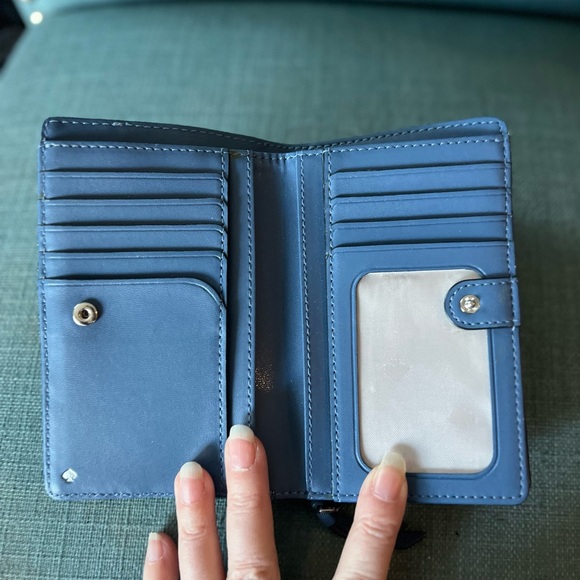 Kate Spade Two Tone Blue Wallet - Picture 3 of 5